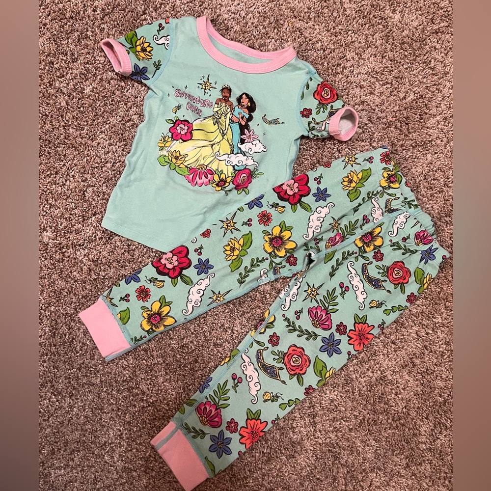 4T 2pc Disney Store Princess Pjs